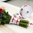 thumbnail image 5 of Cififendec Soccer Themed Grosgrain Ribbon, 180", Country Flag Print Ribbon for Soccer Fans Gift Wrapping, Party Decor and DIY Crafts(White), 5 of 5