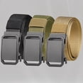 thumbnail image 2 of CSChome Cargo Belt Men Outdoor Cargo Waist Belt Automatic Buckle One Button Adjustable Length Nylon Long, 2 of 7