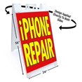 thumbnail image 2 of Phone Repair (24" X 36") Standard A-Frame Signicade, Includes Decal Applied To Stand, 2 of 4