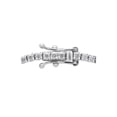 thumbnail image 2 of Bracelet Tennis en Or Blanc 14 K avec Diamants Naturels Ronds Taille TW 2 Ct pour Femme de 7 Po, 2 of 4