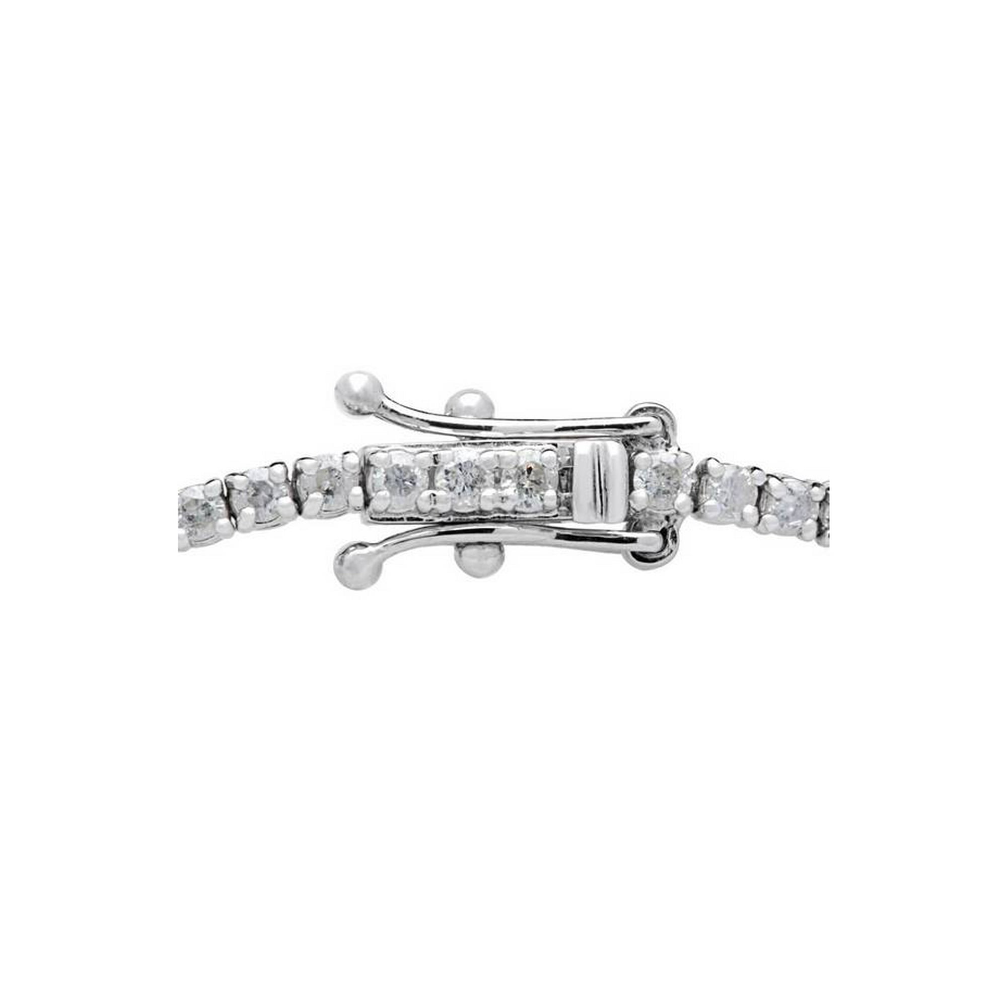 10 ct Diamond Tennis Bracelet 14k White Gold 7 Double Lock Clasp Walmart
