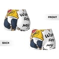 thumbnail image 5 of Lsque Sml Jeffy Pattern High Waisted Biker Shorts for Women-Tummy Control Fitness Athletic Workout Running Yoga Gym Shorts,Moisture-Wicking-Medium, 5 of 9