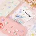 thumbnail image 4 of 1 Box 200Pcs Cute Resin Flatback Charms Flower Cabochons Bulk Colorful Small Opaque Flowers Charms 3D Flat Back Cabochons for DIY Nail Hair Clip Phone Case Scrapbooking Embellishments Decor, 4 of 5