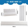 thumbnail image 2 of FGY Door Draft Stopper 38In x 1.2In Wide Foam, White Door Bottom & Sweep, 2 of 6