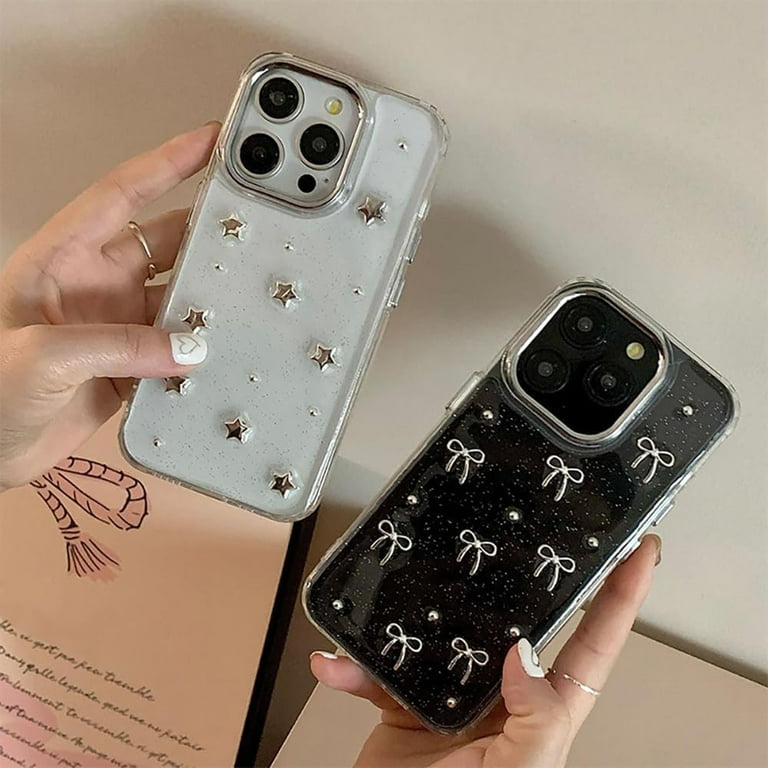 Bling Glitter 3D Bow Stars Clear Phone Case Compatible with iPhone Case (Bow,iPhone 13) - Walmart.com Bling Glitter 3D Bow Stars Clear Phone Case Compatible with iPhone Case (Bow,iPhone 13) - Walmart.com