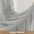 thumbnail image 6 of Chyhomenyc Light Grey Sheer Curtains 96 Inches Long 2 Panels Set, Light Filtering Solid Window Curtain Panels for Living Room, Rod Pocket Soft Voile Curtain Drapes for Bedroom，Each 42"Wx96"L, 6 of 8