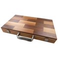 thumbnail image 2 of Duboce Inlaid Walnut Beech Sapele and Bass Wood Backgammon Board Game Large 17 Inch Set, 2 of 3