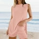 thumbnail image 1 of MKLEKYY conjuntos de Suéter Sin Mangas de Verano para Mujer, Túnica de Punto Informal, Tops y Pantalones Cortos, 1 of 4