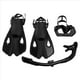 thumbnail image 1 of Equipo de Snorkel para Adultos, Juego de Snorkel Panorámico, Máscara de Snorkel, Snorkel Superior Seco, Máscara de Buceo y Aletas, Negro, 1 of 8