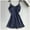 Dark Blue, variant on Babysbule Womens Pajamas Women Fashion Lace Sling Vest Hollow See-Through Ladies Nightdress Set
