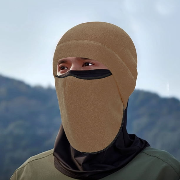 pstuiky Máscara de esquí deportiva para montar a caballo máscara de frío para exteriores capucha a prueba de viento casco de motocicleta gorro con forro