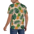 thumbnail image 2 of Uemuo Pineapples Palm Leaves Print Mens Polo Shirts Baseball T-shirt Performance Short Sleeve Golf Shirt Moisture Wicking Athletic Casual Collared T-Shirt-4X-Large, 2 of 7