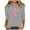 Breast cancer awareness shirts-Gray, variant on Homenesgenics Breast Cancer Ribbon Shirts Women's Loose Casual Breast Cancer Printed Round Neck 3/4 Sleeve 3/4 Sleeve T-Shirt Tops Gray XXL