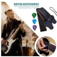 thumbnail image 4 of Correa de guitarra acústica con 3 púas de púas para música de guitarra folclórica eléctrica Hugtrwg Para estrenar, 4 of 9