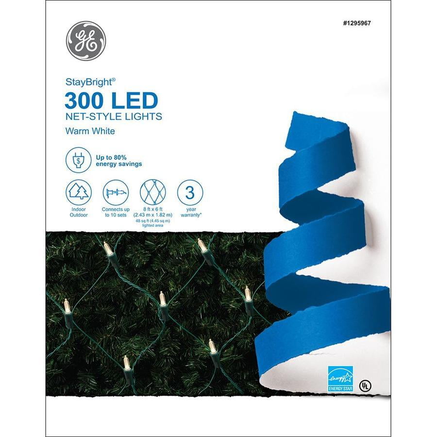 GE StayBright 6ft x 8ft Constant Warm White LED Mini PlugIn