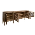 thumbnail image 3 of Crafters and Weavers Mandala Solid Wood 107" Console Table / TV Stand in Brown, 3 of 3