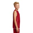thumbnail image 3 of Sport-Tek Youth PosiCharge Mesh Reversible Sleeveless Tee-L (True Red), 3 of 6