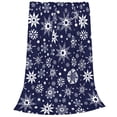 thumbnail image 2 of Fotbe Snowflakes2 Manta de Franela Acolchonada con Estampado, Súper Suave y Esponjosa, Extra Grande para Sofá, Cama, Uso Todo el Año-50"x40", 2 of 7