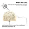 thumbnail image 2 of WHAMVOX  Music Clip on Key Instrument Book Page Holder Musical Silver, 2 of 8