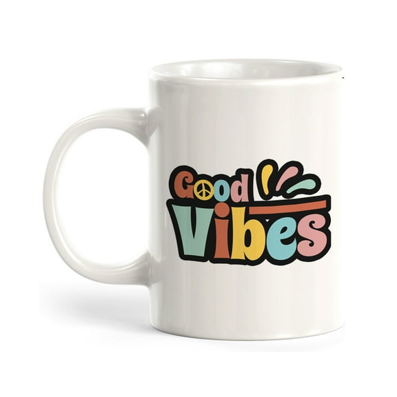 Designs ByLITA Good Vibes 11oz Plastic Coffee Mug