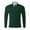 Green, variant on ZCFZJW Men's Quarter Zip Up Sweaters Fall Winter Slim Fit Lightweight Mock Neck Pullover Casual Solid Color Knitted Polo Sweaters Black L