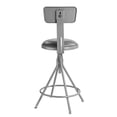 thumbnail image 5 of Home Square 6500 Series 24-30" Steel and Vinyl Padded Stool in Gray - Set of 3, 5 of 6