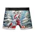 thumbnail image 2 of Merry Christmas Boston Terrier Enjoys Woofmas Winter Xmas Holiday All Over Print Boxer Briefs Underwear for Men Dad Gentleman Dog Lover Gifts - 02022, 2 of 6