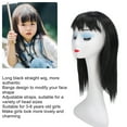 thumbnail image 3 of Pervenche pour Enfants, Sangles Ajustables Résistantes à la Chaleur, Cheveux Longs Noirs de Remplacement pour Performance, 3 of 7