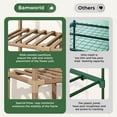 thumbnail image 5 of Bamworld Mini Greenhouse for Outdoor 3-Tierd Reusable Portable Warm House with PE Cover Compact Garden and Backyards Portable Rack with Sturdy Eucalyptus Frame Winter-Proof for Plant Protection, 5 of 6