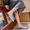 thumbnail image 6 of Fesfesfes Woman Shoes Round Toe Square Low Heels Shoes Lightweight Soft Solid Color Square Heel Shoes 35(4.5), 6 of 6