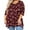 A7-Floret, variant on SHOWMALL Plus Size Tunics for Women 3/4 Sleeve Blouse Swing Top Floral Mix Blue 3X Clothing Crewneck Maternity Loose Fitting Clothes