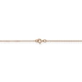 thumbnail image 4 of 14K Rose Gold .5 mm Cable Rope Chain Necklace Size 18, 4 of 7