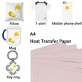 thumbnail image 2 of Lefu 10pcs A4 Heat-Press Transfer Paper T-Shirt Iron-on Fabric Inkjet Printer Mug DIY, 2 of 9