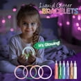 thumbnail image 6 of Piano Potato Glow in The Dark Liquid Glitter Bracelet Maker Kit, DIY Jewelry Craft Set for Girls Kids Ages 6-12, Makes 12 Bracelets, 6 of 9