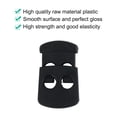 thumbnail image 4 of Unique Bargains 8pcs Spring Cord Lock Plastic Cord Stopper End Fastener Double Hole Toggle Stopper Slider Black, 4 of 7