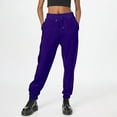 thumbnail image 2 of Fiaer,Sweatpants Women Oversized High Waisted Warm Casual Lounge Joggers with Pockets Relaxed Fit Workout Athletic Pants Purple XXXL, 2 of 5