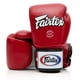 thumbnail image 1 of Guantes de boxeo Fairtex BGV1 para entrenamiento de muay thai, 16 onzas, color rojo y blanco, 1 of 5