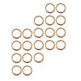 thumbnail image 3 of Miangastore Earring Craft Circle Copper Hoops Golden 50Set 0.63X0.63X0.02In, 3 of 9