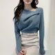 thumbnail image 2 of Autumn Winter Top Female Slim Polyester Korean Reviews Clothes Many Cheap Sale Harajuku Fashion Goth Women's Long Sleeve T-shirt, 2 of 5