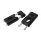 thumbnail image 2 of 1 Pair Handlebar Mount Clamp Riser 7/8in Aluminum Black Coating Handlebar Lift Clip for Motorcycle, 2 of 5