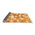 thumbnail image 2 of Ahgly Company Indoor Square Abstract Orange Modern Area Rugs, 6' Square, 2 of 4