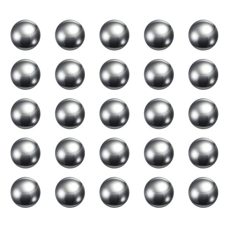 Uxcell 9/32" Diameter Precision Balls 304 Stainless Steel Ball for Bearings, Silver 25 Pack