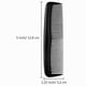 thumbnail image 2 of Fine Plastic Pocket Combs Set, 12-Pack Unisex Dressing Combs for Hair Styling (Black), 2 of 5