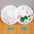 thumbnail image 4 of Kripyery Decorative Umbrella Chinese Style Paper Bamboo Parasol Bridal Shower Centerpieces Photo Party Stage Decoration Decor Props Children DIY Drawing Umbrella, 4 of 8