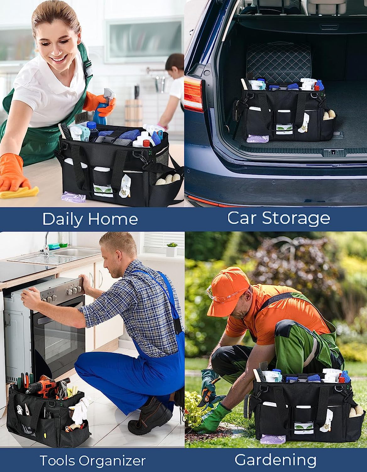 Sturdy Versatile Supplies Organizer Tote Carry Cleaning Caddy Tools Heavy  Duty