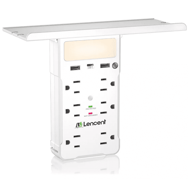 Cargador Multicontacto Regleta USB Estante Luz Tomacorriente BLOOSOM