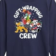 thumbnail image 3 of Disney - Mickey, Pluto, & Goofy Gift Wrapping Crew Christmas - Toddler & Youth Long Sleeve Graphic T-Shirt, 3 of 5