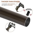 thumbnail image 4 of KAMANINA 1 Inch curtain Rod Telescoping Single Drapery Rod 72 to 144 Inches (6-12 Feet) Antique Bronze curtain Rods for Windows 69 to 140 Inches Netted Texture Finials, 4 of 5