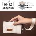 thumbnail image 6 of Wrangler Small Credit Card Holder for Women Slim Card Holder Wallet Womens Ladies Female Wristlet Keychain Wallet, Solid-Tan, 6 of 7