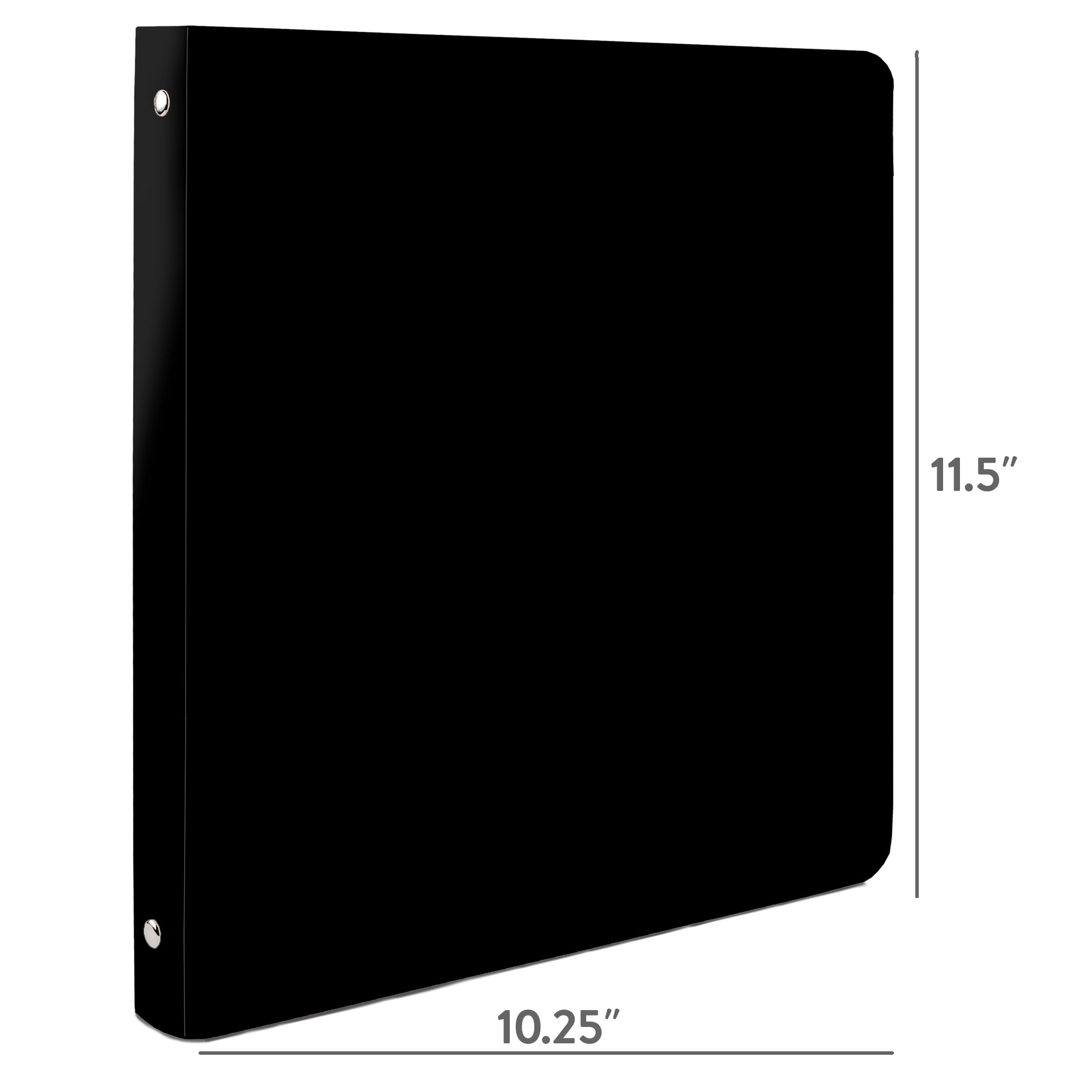 Assorted Solid Color 3 Ring Binders, 6 PK, Red, Green and Black